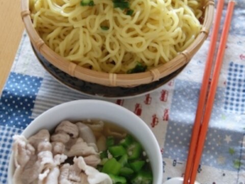 【Booのてきとーなレシピ】塩ぽんずつけ麺